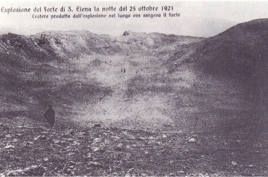 Esplosione del forte Sant'Elena Bergeggi
